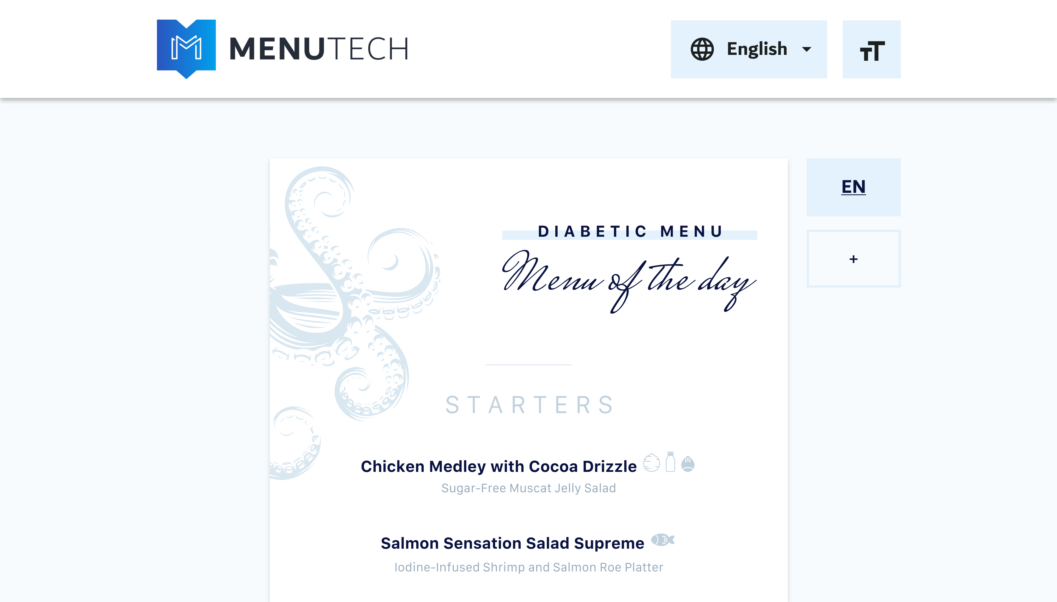 Publish Diet Menus