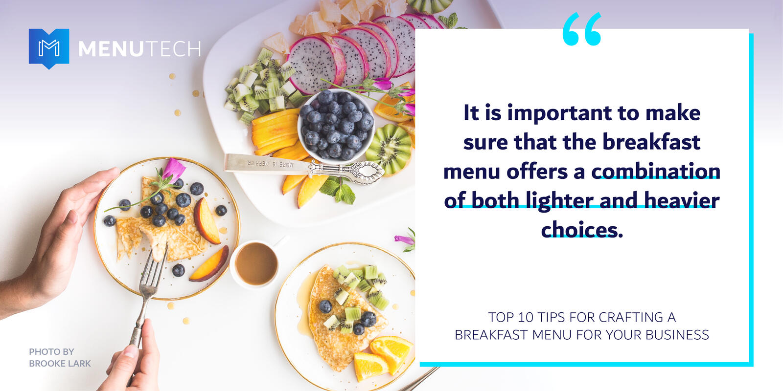 Healthy options on Breakfast menus Menutech