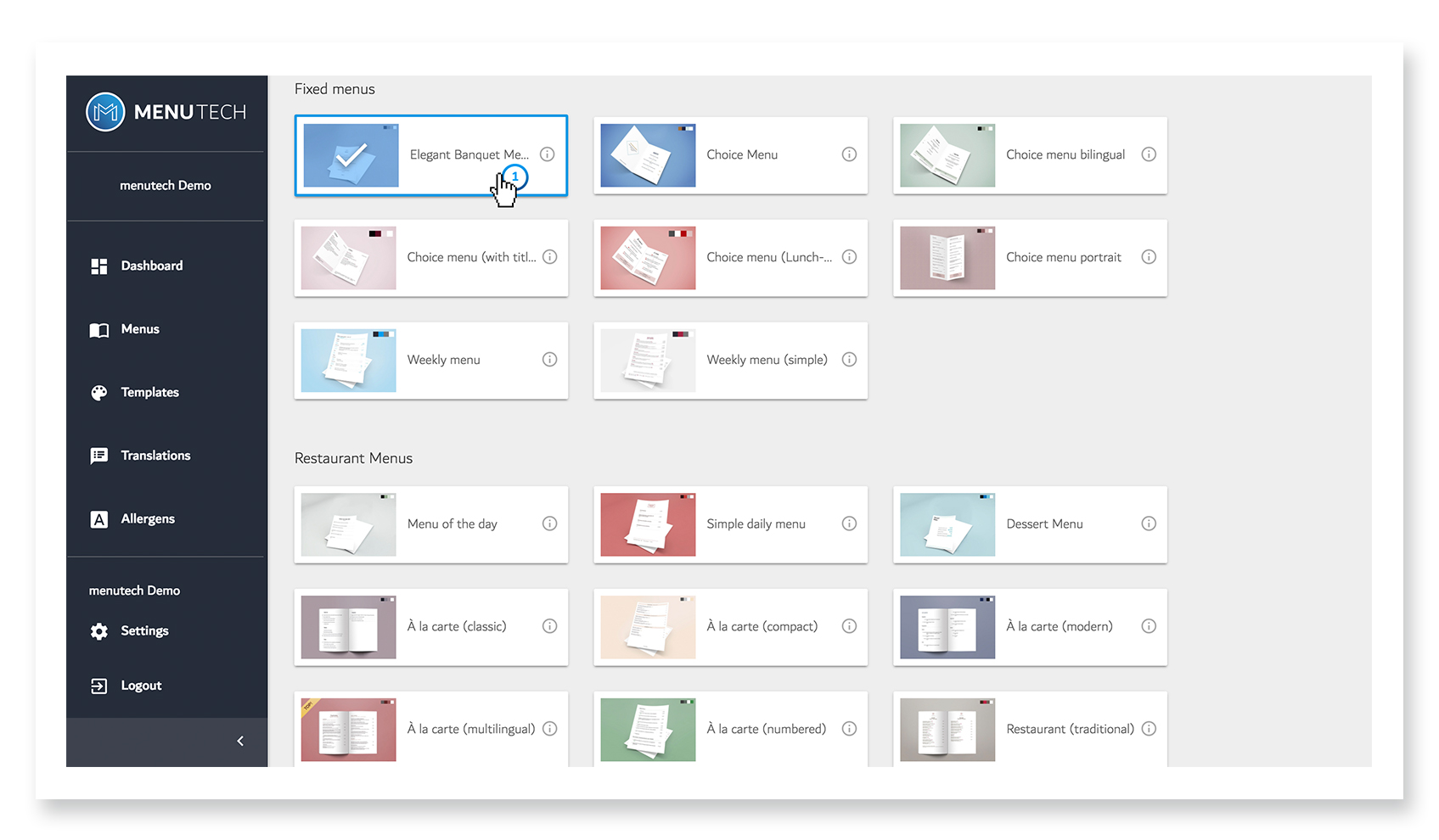 Step 2: Choose a template