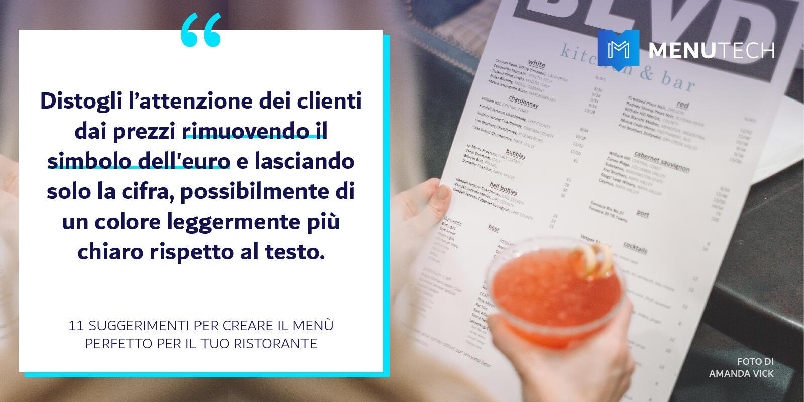 How to format prices on Food Menus Menutech