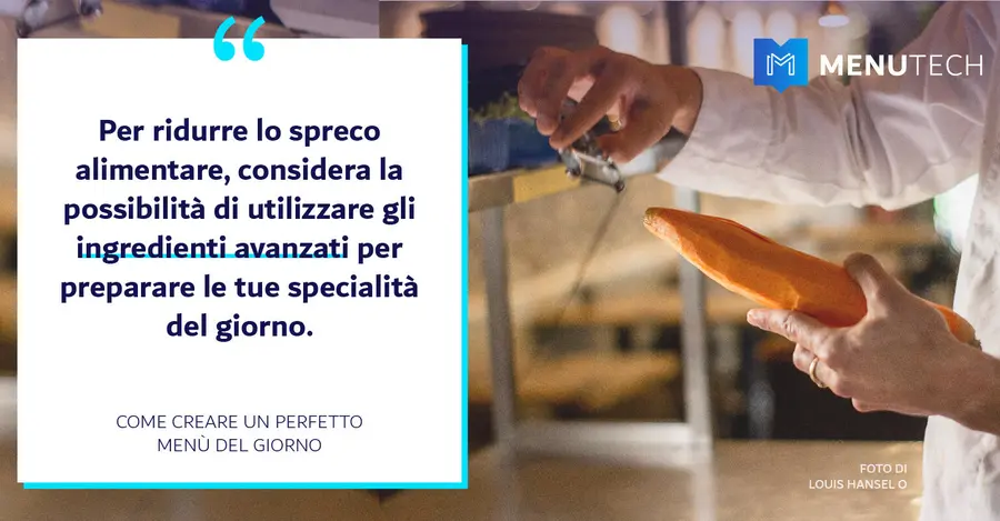 Reduce food waste with Daily Specials Menutech