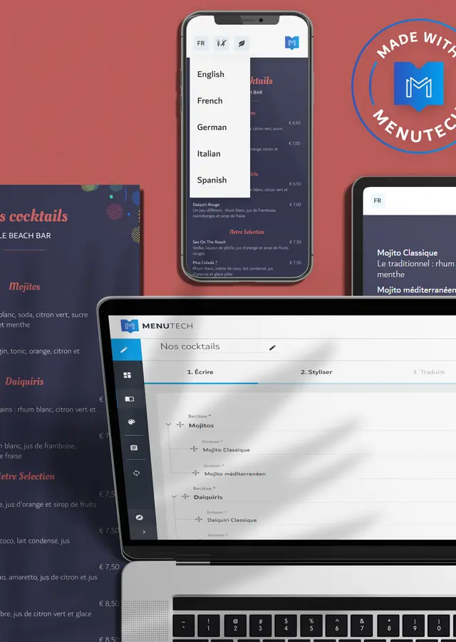 Créateur de la liste des boissons en ligne