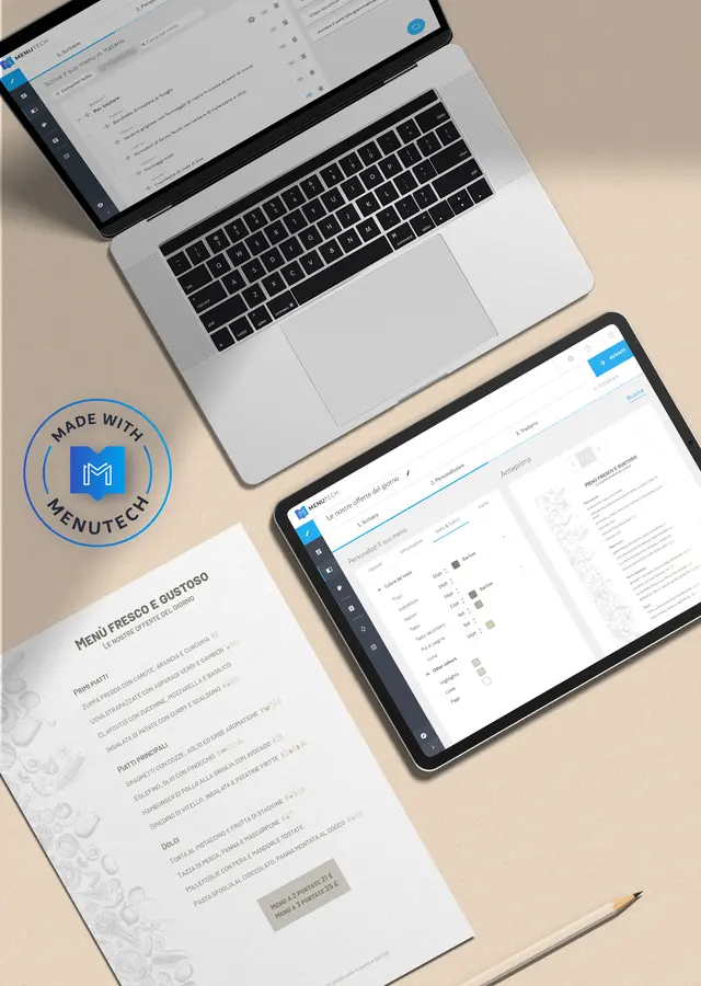  Menutech il software per creare menù professionali