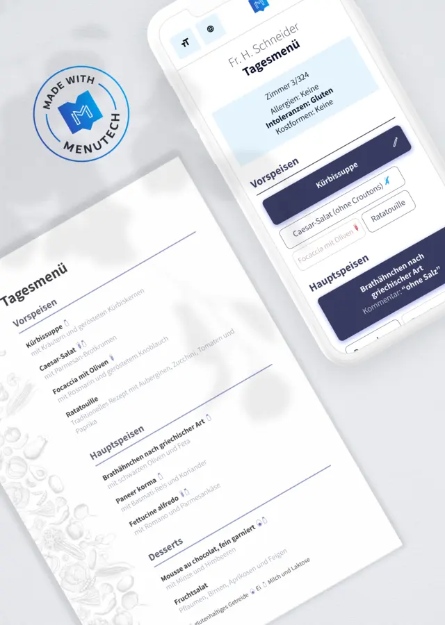 Menübestellung Menutech