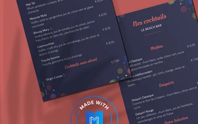 Créateur de la liste des boissons en ligne