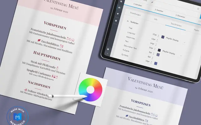 Menutech Menü-Design-Software