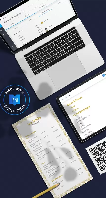 Menu senza contatto e mobile friendly di Menutech