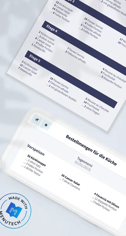 Menübestellung Menutech